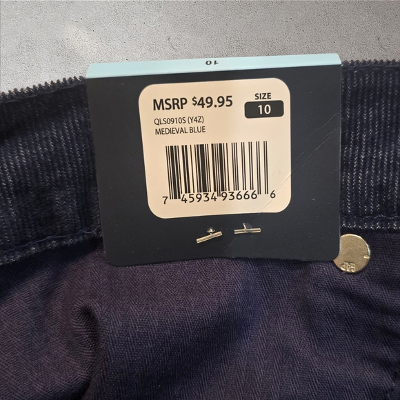 Gap Corduroy High Rise Shorts Medieval Blue‎ NEW - Picture 7 of 14